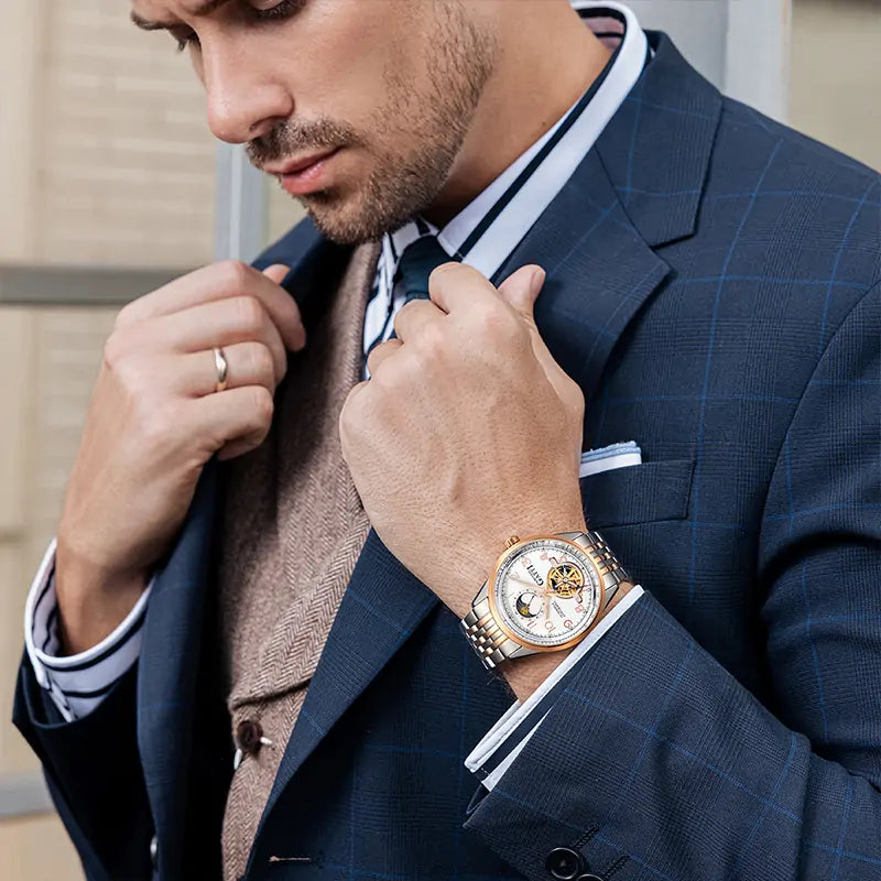 BG5808 Moon Phase Business Automatic Watch