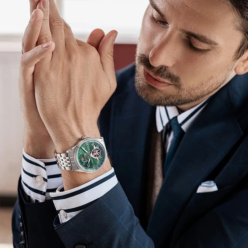 BG5808 Moon Phase Business Automatic Watch