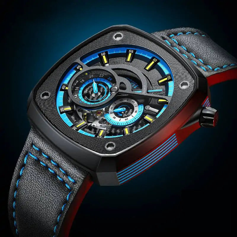 BG6601 Square Skeleton Automatic Watch