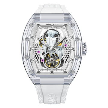 BG6002 3D Polar Bear Crystal Skeleton Watch