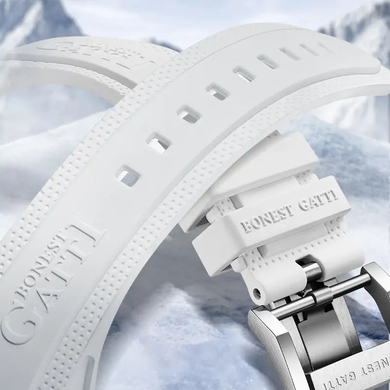 BG6002 3D Polar Bear Crystal Skeleton Watch | BONEST GATTI