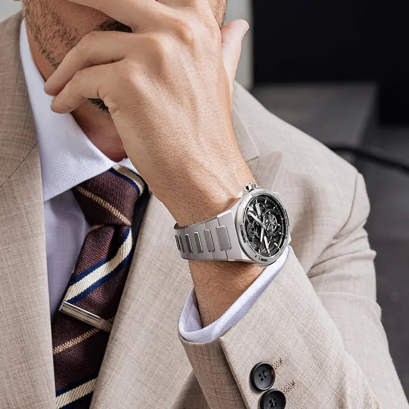 BG7004 Skeleton Tourbillon Automatic Watch