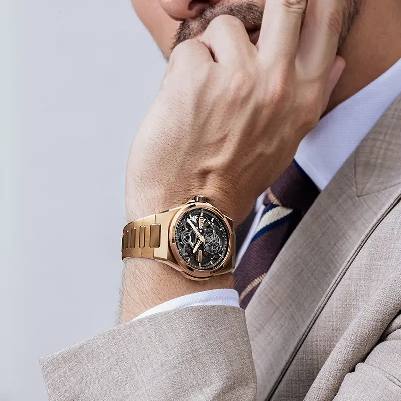BG7004 Skeleton Tourbillon Automatic Watch