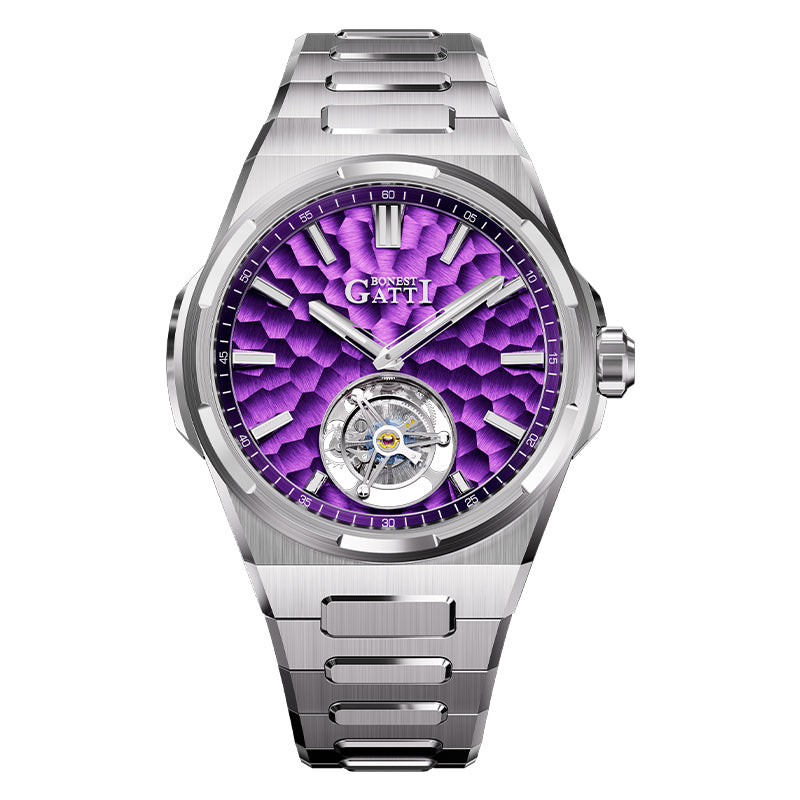 BG7005 Hammered Tourbillon Automatic Watch