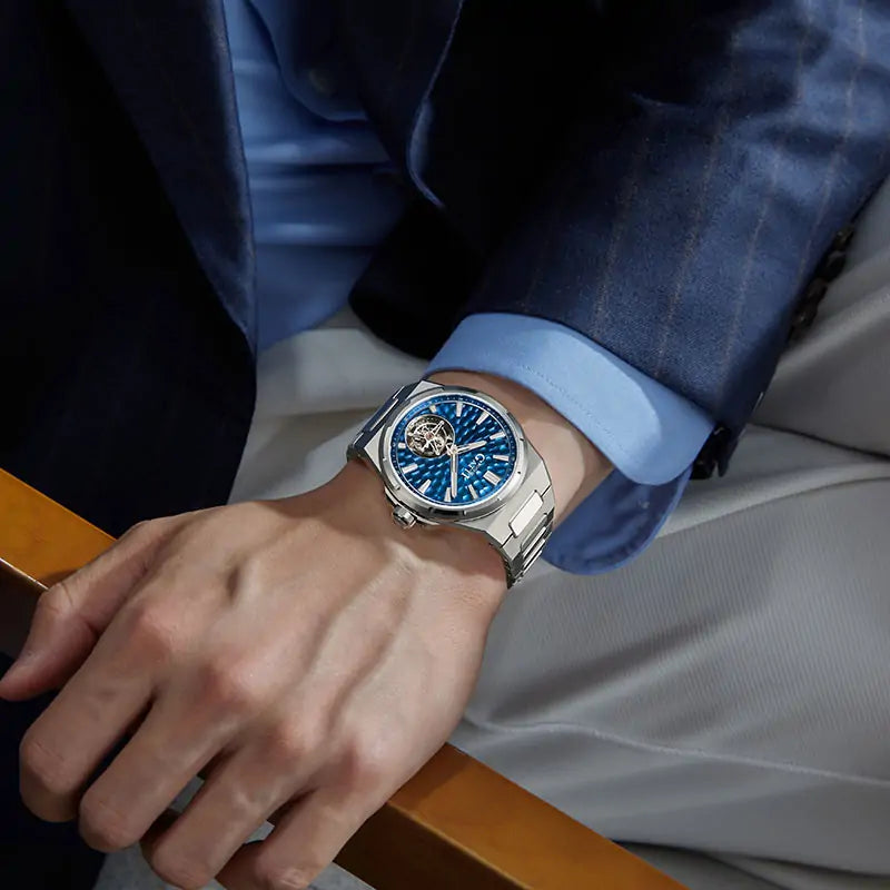 BG7005 Hammered Tourbillon Automatic Watch