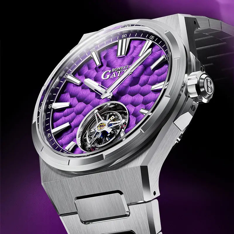 BG7005 Hammered Tourbillon Automatic Watch