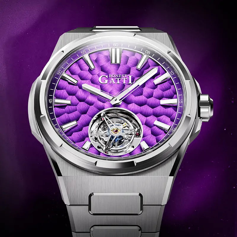 BG7005 Hammered Tourbillon Automatic Watch