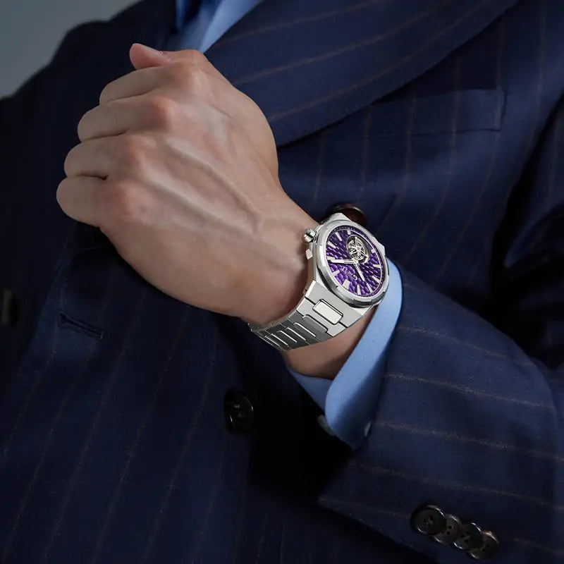 BG7005 Hammered Tourbillon Automatic Watch