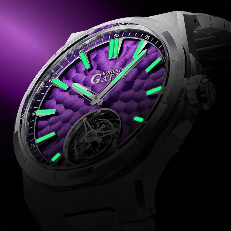 BG7005 Hammered Tourbillon Automatic Watch