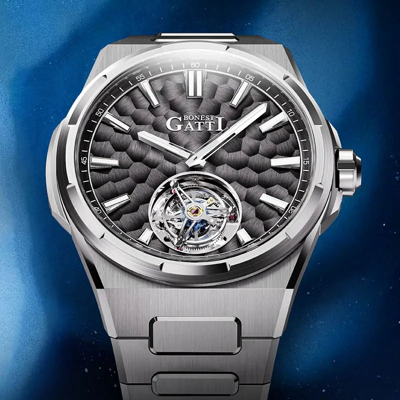 BG7005 Hammered Tourbillon Automatic Watch