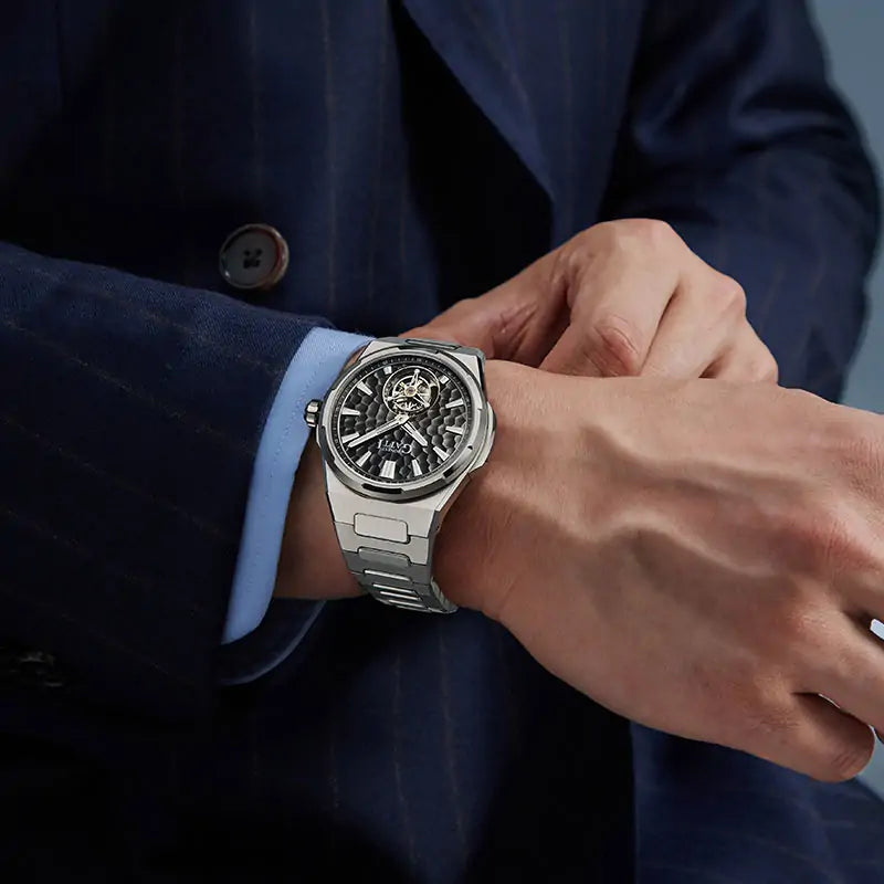 BG7005 Hammered Tourbillon Automatic Watch