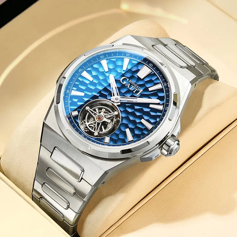 BG7005 Hammered Tourbillon Automatic Watch