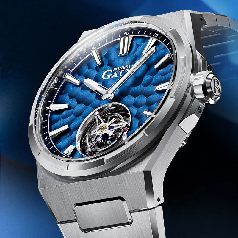 BG7005 Hammered Tourbillon Automatic Watch