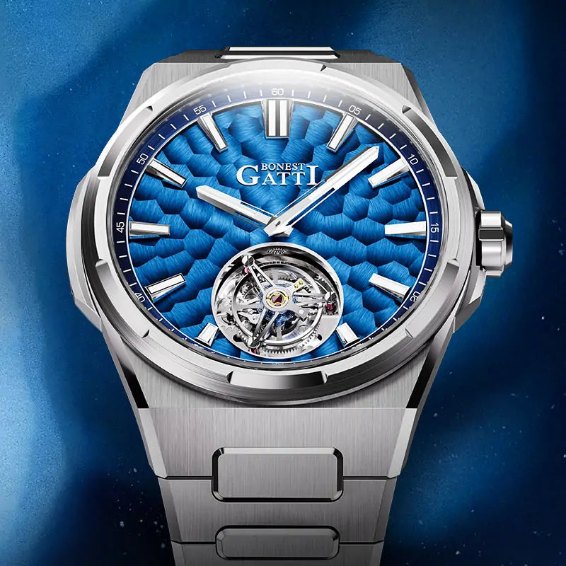BG7005 Hammered Tourbillon Automatic Watch