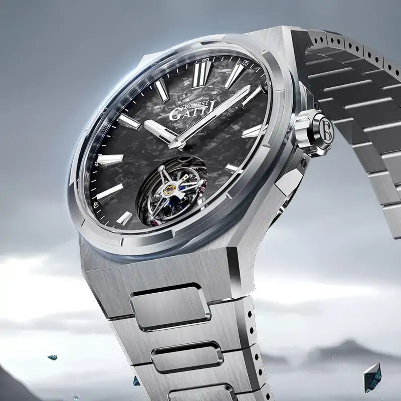 BG7006 Carbon Fiber Luminous Dial Tourbillon