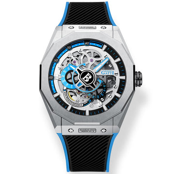 BG7601 Geometric Skeleton Automatic Watch