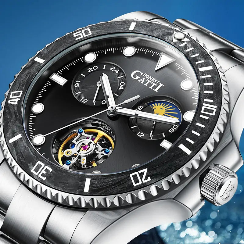 BG8003 Moon Phase Automatic Watch