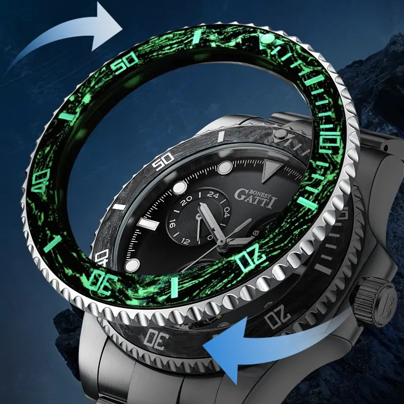 BG8003 Moon Phase Automatic Watch