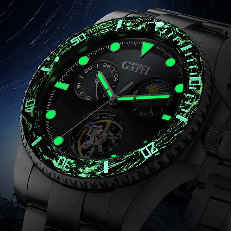 BG8003 Moon Phase Automatic Watch