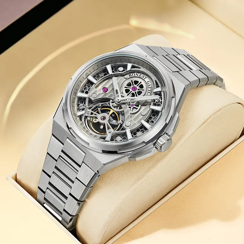 BG8007 Skeleton Automatic Mechanical Watch