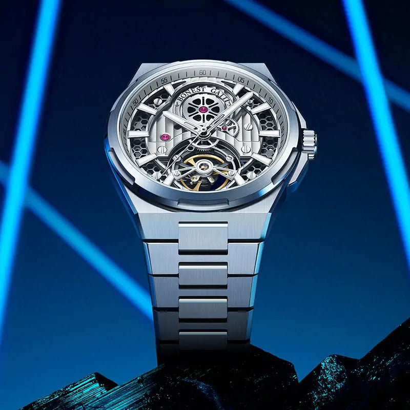 BG8007 Skeleton Automatic Mechanical Watch