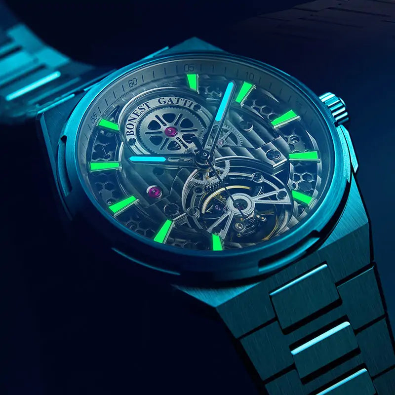 BG8007 Skeleton Automatic Mechanical Watch