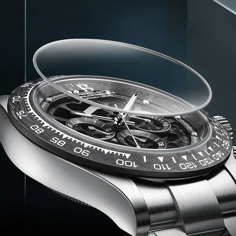 BG8019 Skeleton Automatic Multifunctional Watch