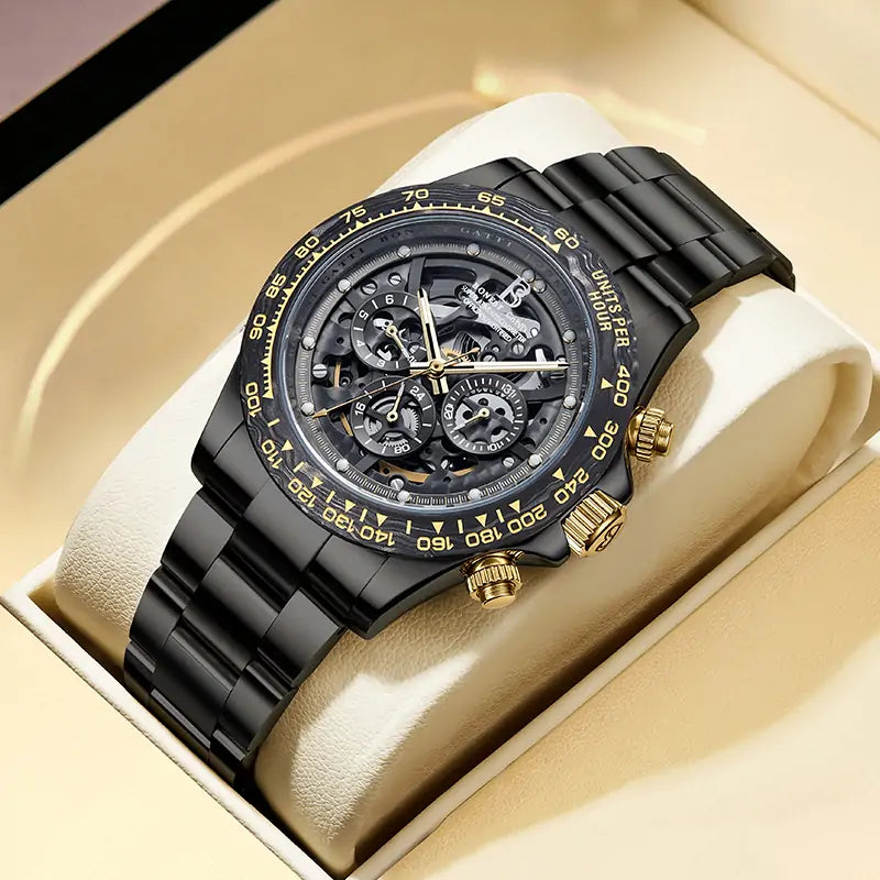 BG8019 Skeleton Automatic Multifunctional Watch