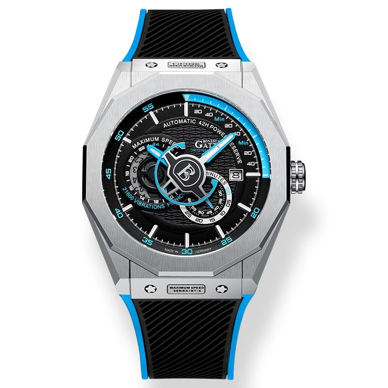 BG8601 Geometric Skeleton Automatic Watch