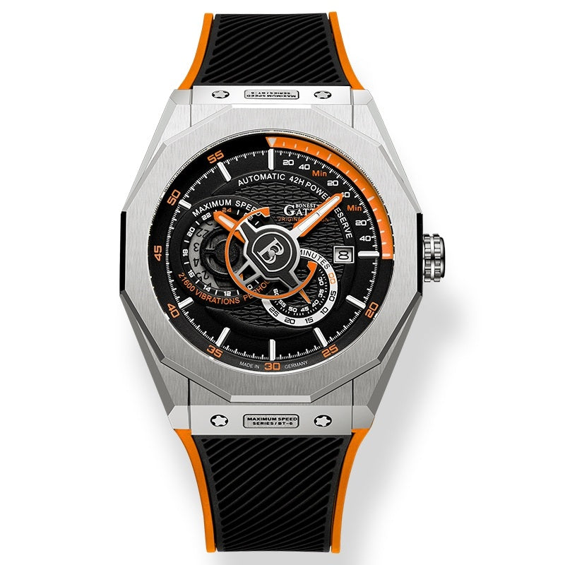 BG8601 Geometric Skeleton Automatic Watch