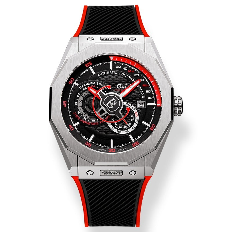 BG8601 Geometric Skeleton Automatic Watch