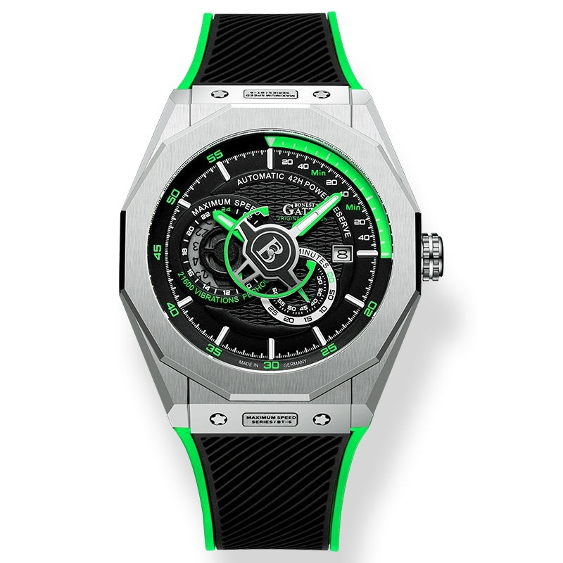 BG8601 Geometric Skeleton Automatic Watch