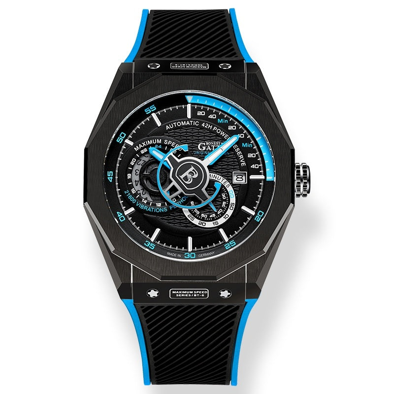 BG8601 Geometric Skeleton Automatic Watch