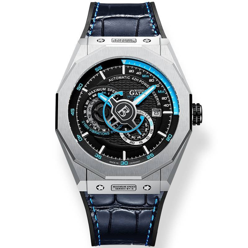 BG8601 Geometric Skeleton Automatic Watch