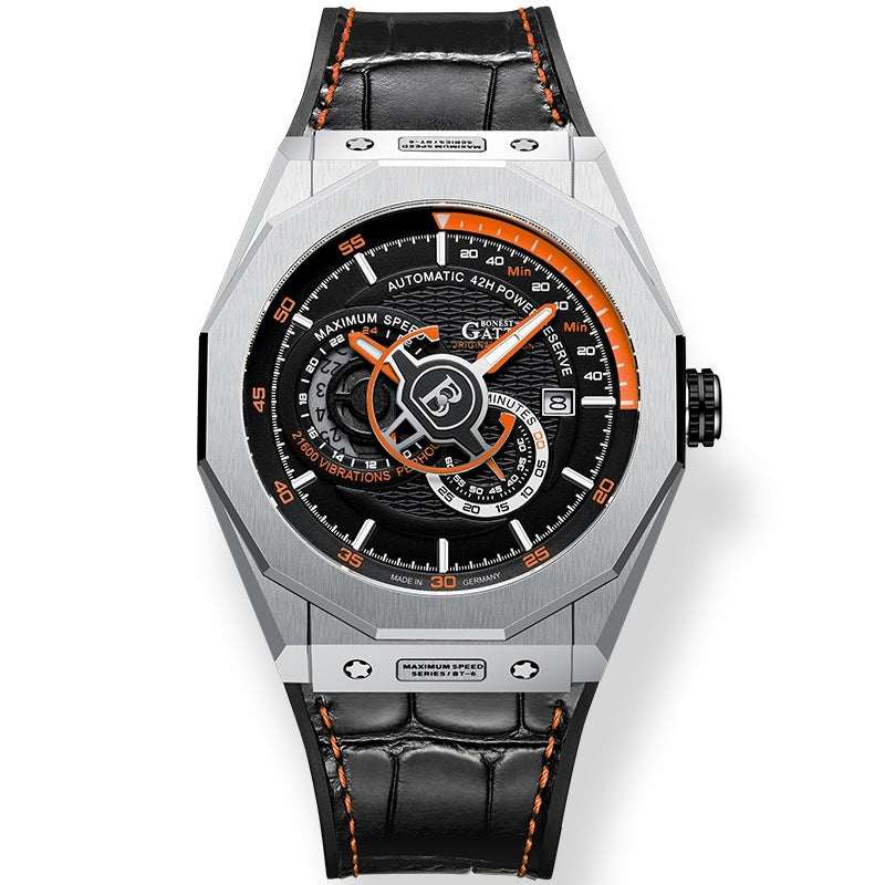 BG8601 Geometric Skeleton Automatic Watch