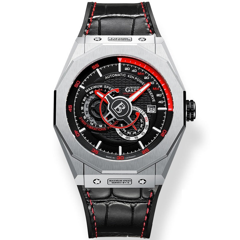 BG8601 Geometric Skeleton Automatic Watch