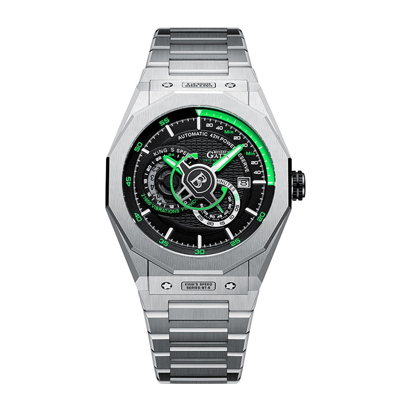 BG8601 Geometric Skeleton Automatic Watch