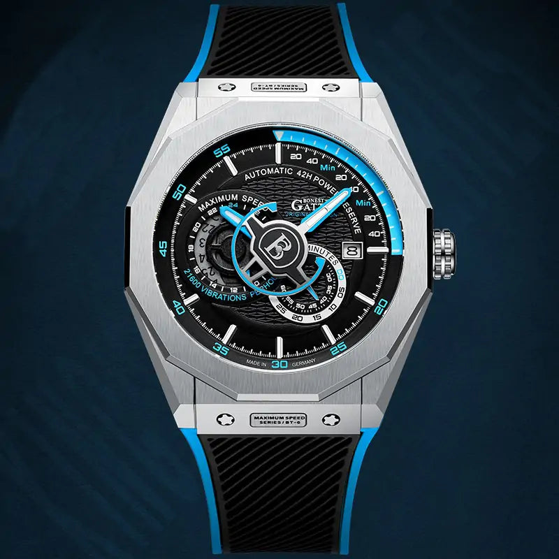 BG8601 Geometric Skeleton Automatic Watch