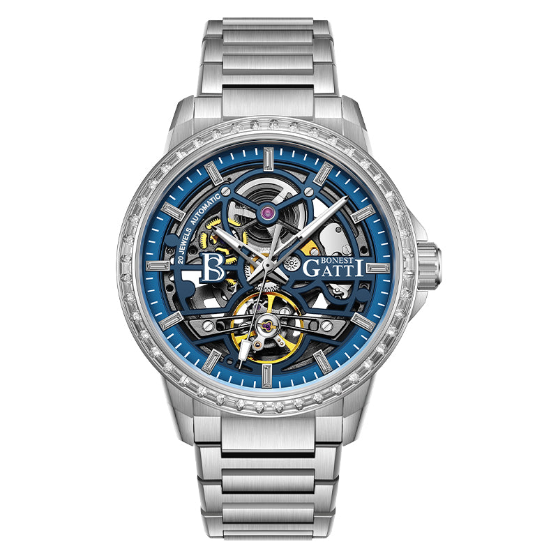 BG8803 Openwork Diamond Set Automatic Watch