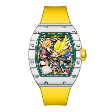 BG9001 Creative Carbon Fiber Automatic Watch