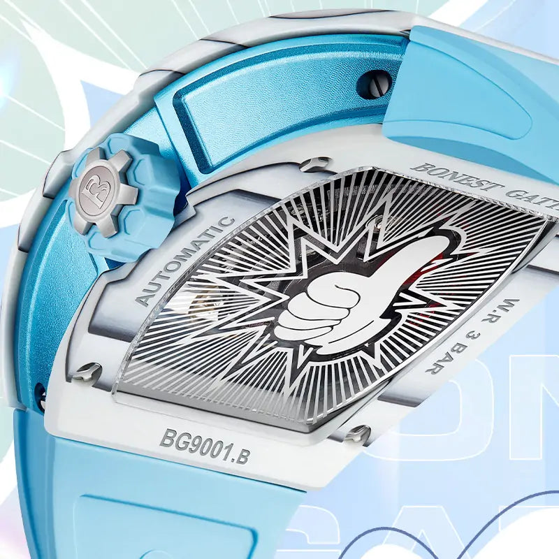 BG9001 Creative Carbon Fiber Automatic Watch