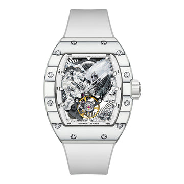 BG9002 Mountaineering Carbon Fiber Skeleton Watch