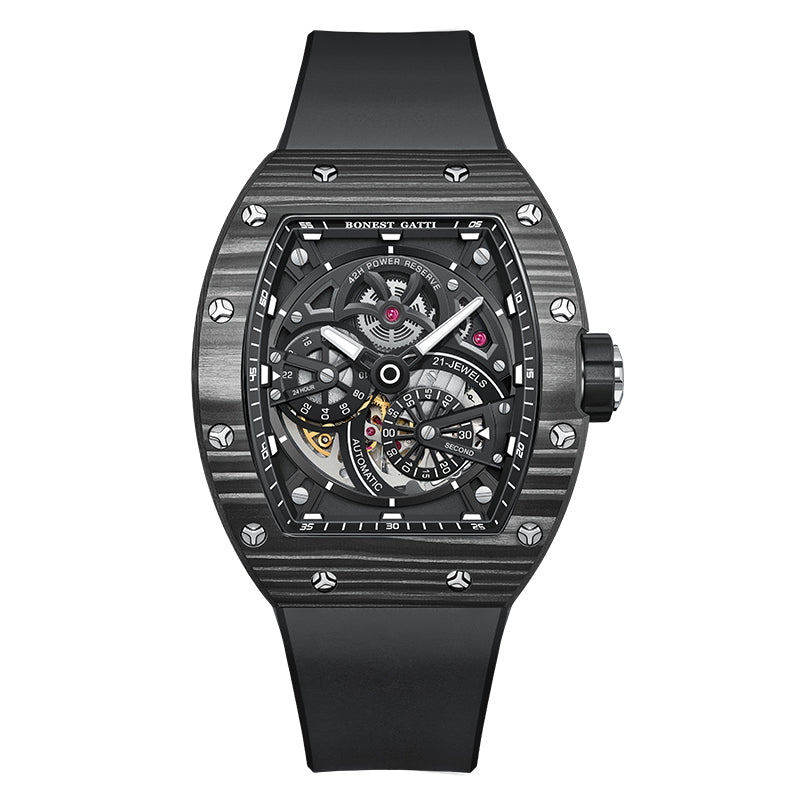 BG9004 Carbon Fiber Tonneau Automatic Watch