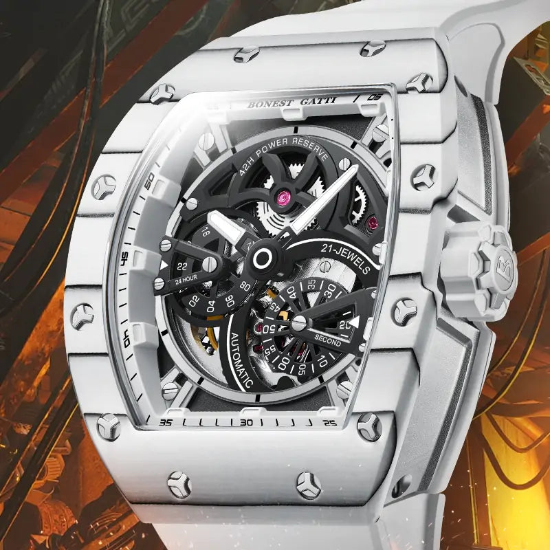 BG9004 Carbon Fiber Tonneau Automatic Watch