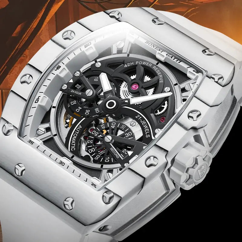BG9004 Carbon Fiber Tonneau Automatic Watch