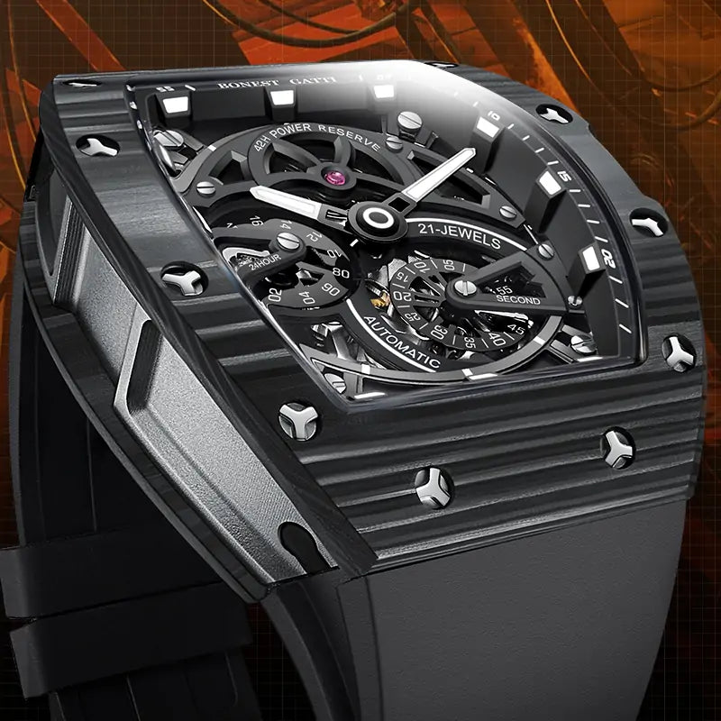 BG9004 Carbon Fiber Tonneau Automatic Watch