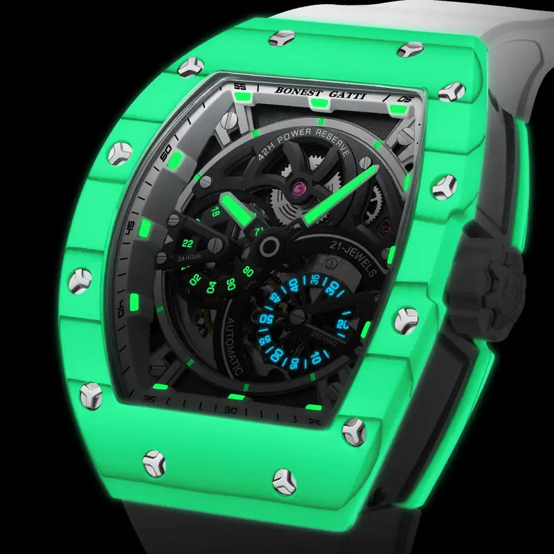 BG9004 Carbon Fiber Tonneau Automatic Watch
