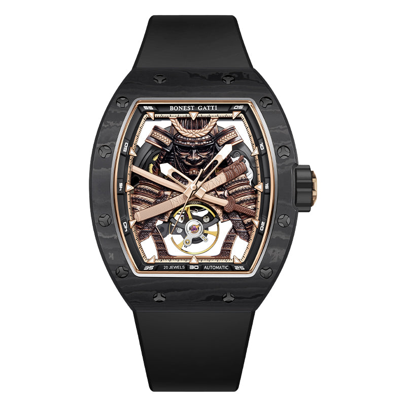 BG9008 Carbon Fiber Tonneau Automatic Watch