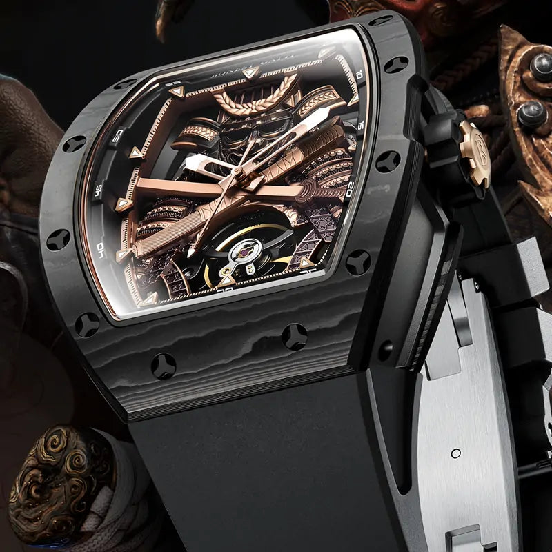 BG9008 Carbon Fiber Tonneau Automatic Watch