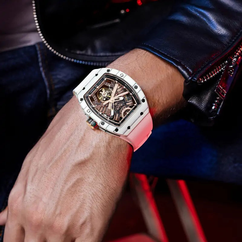 BG9008 Carbon Fiber Tonneau Automatic Watch